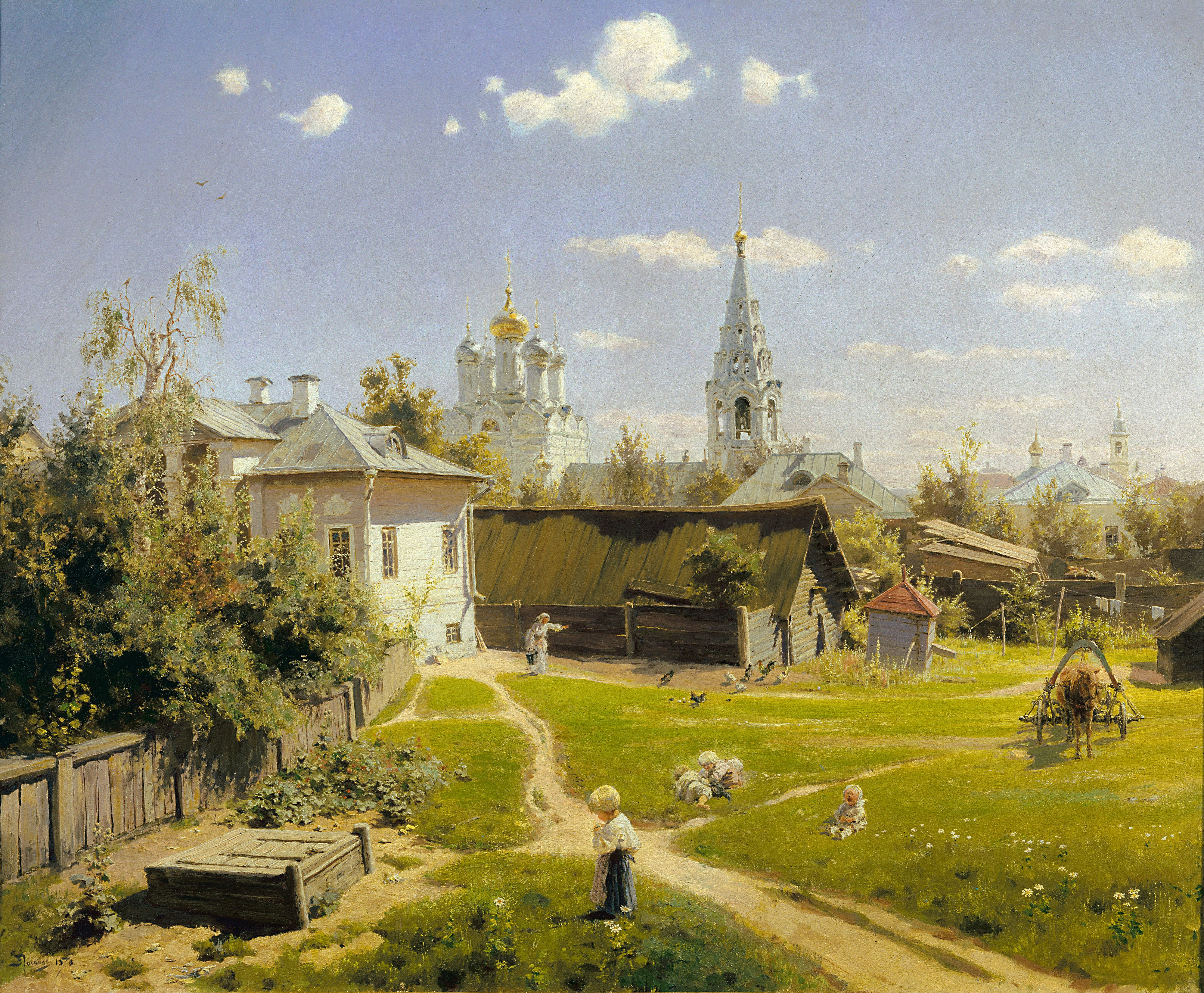 В. Д. Поленов · Московский дворик
