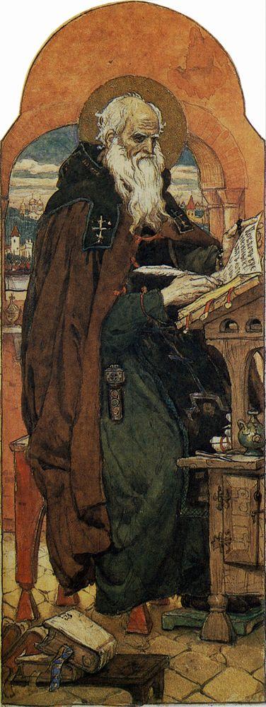 В. М. Васнецов — Нестор-летописец, 1919